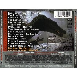 Jurassic Park III Soundtrack (Don Davis) - CD Achterzijde