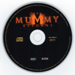The Mummy Returns Soundtrack (Alan Silvestri) - cd-inlay