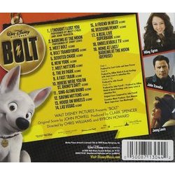 Bolt Soundtrack (John Powell) - CD Achterzijde
