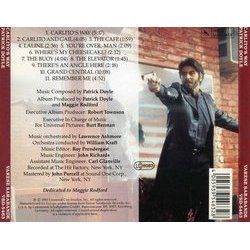 Carlito's Way Soundtrack (Patrick Doyle) - CD Achterzijde