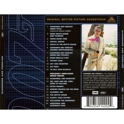 Diamonds Are Forever Soundtrack (John Barry, Shirley Bassey) - CD Achterzijde
