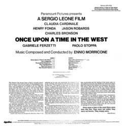 Once Upon A Time In The West Soundtrack (Ennio Morricone) - CD Achterzijde