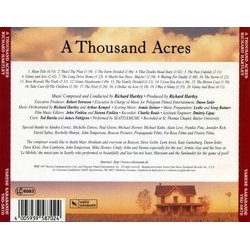 A Thousand Acres Soundtrack (Richard Hartley) - CD Achterzijde
