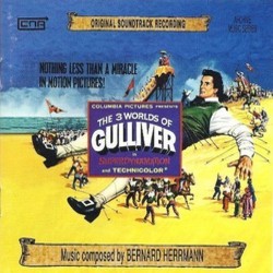 The 3 Worlds of Gulliver Soundtrack (Bernard Herrmann) - CD cover